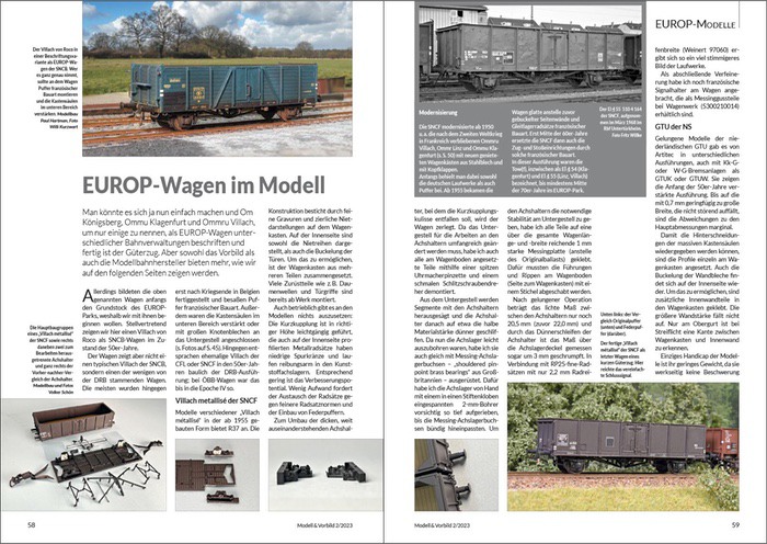 Offene Wagen (2), Modell und Vorbild